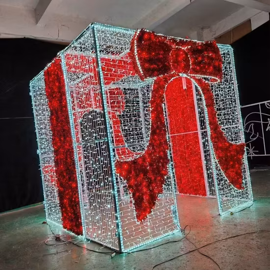 Fábrica al aire libre IP65 Farola de Navidad Poste LED Iluminación con motivos para vacaciones Árbol al aire libre Evento Ramadán Decoración del paisaje de Navidad