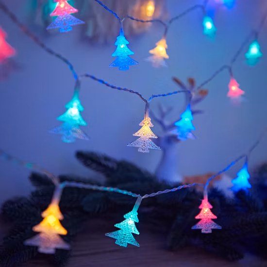 Fábrica de Navidad al aire libre que destella la iluminación de cadena del LED para el edificio comercial de Navidad Casa festiva de vacaciones Decoración de la boda de la palmera